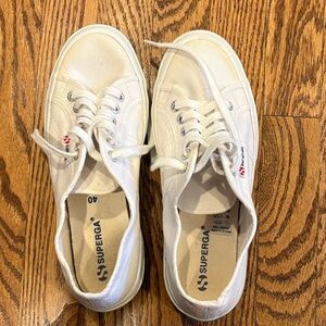 Superga White Canvas Sneakers